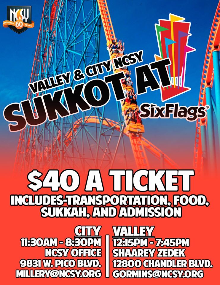 Valley.City Sukkot at Six Flags West Coast NCSY