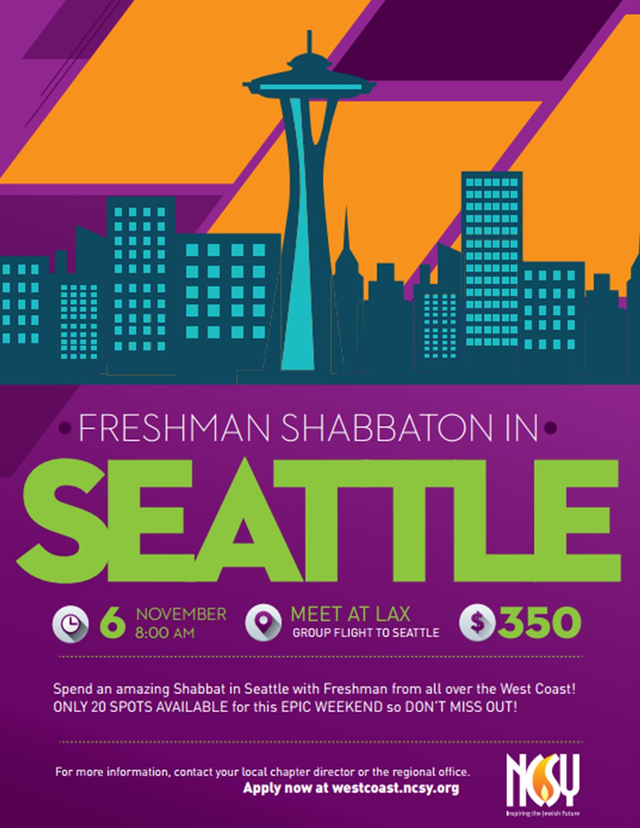 Freshman Shabbaton in Seattle West Coast NCSY